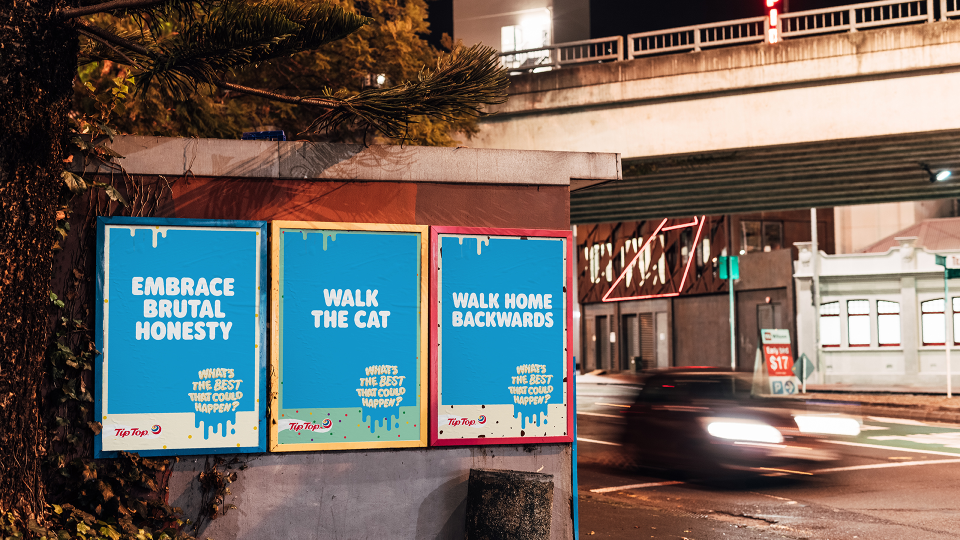 Tip Top brand evolution posters