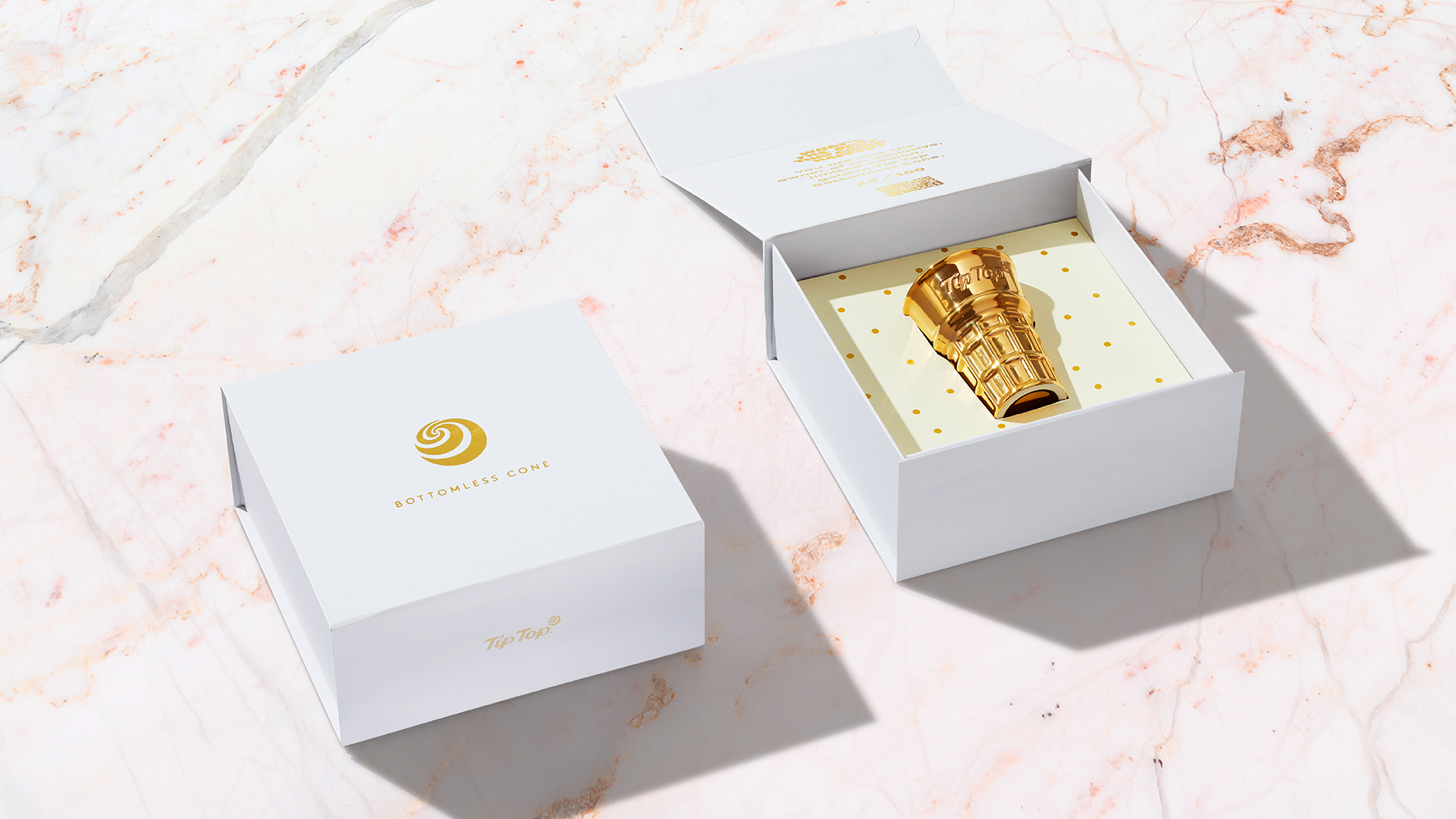 Tip Top brand evolution bottomless cone