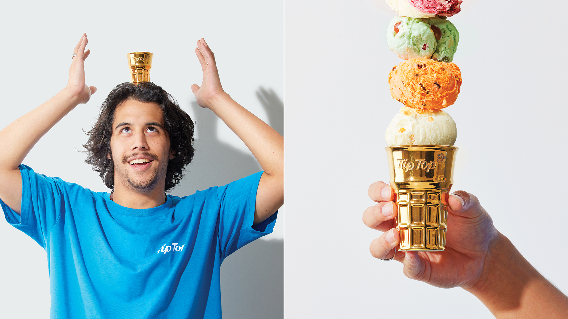 Tip Top brand evolution design